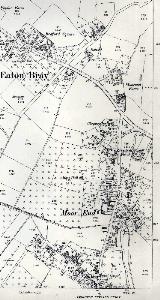 1901 Moor End and the south-eastern part of the village